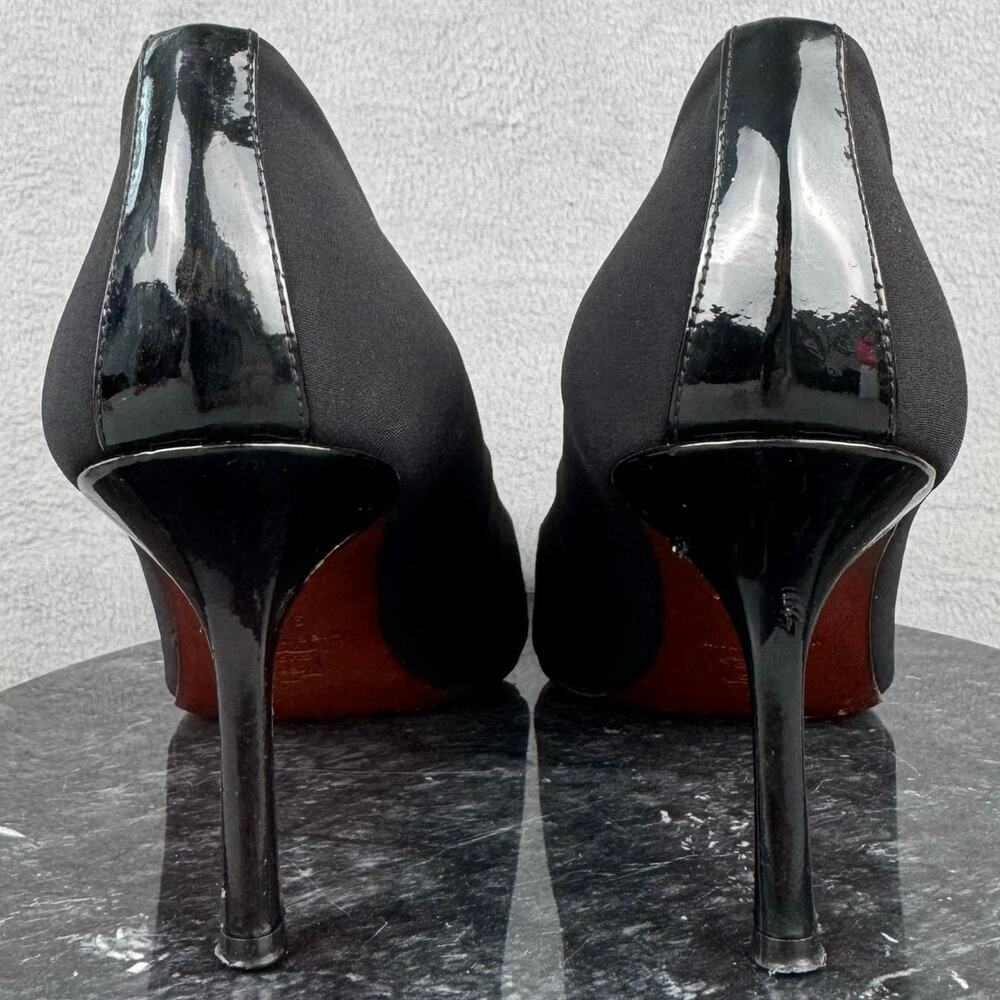Donald J Pliner Treva Black Pump Platform Heels Vero Cuoio Women’s Size 9.5M US - Picture 4 of 9